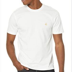 Brooks Brothers White Tee with Gold Logo size XL